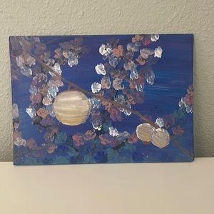 “Latern Light”. Canvas panel art 5”x7”